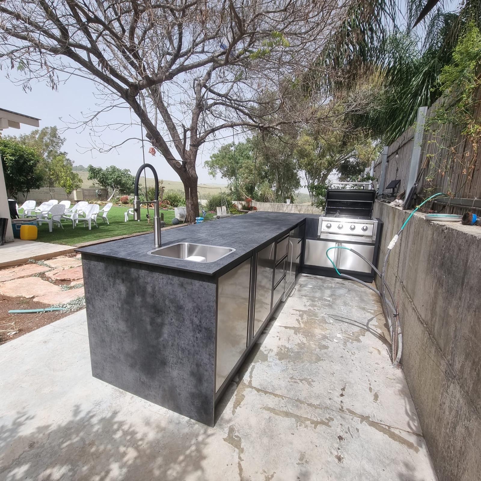 התקנת מטבח גינה בגבעת אבני