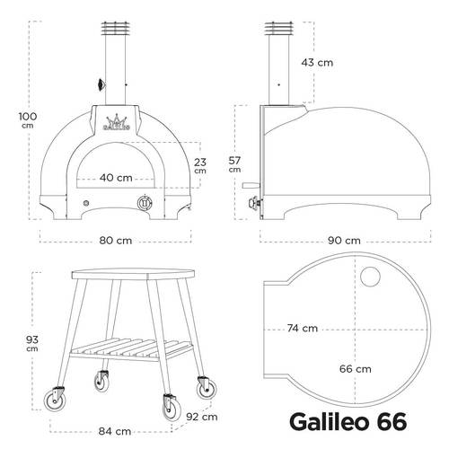 טאבון GALILEO 66 - תמונה ממוזערת 2